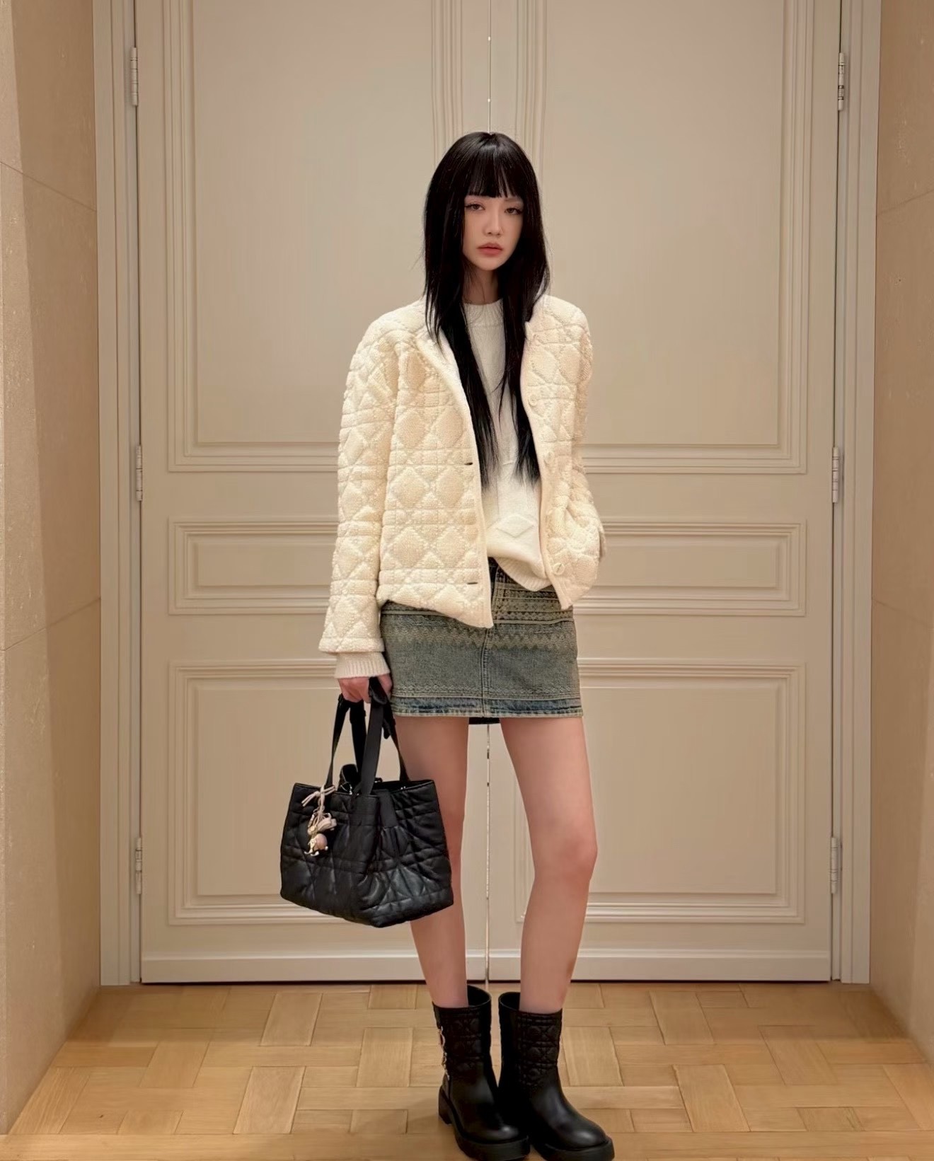 CD 26fw textured jacket