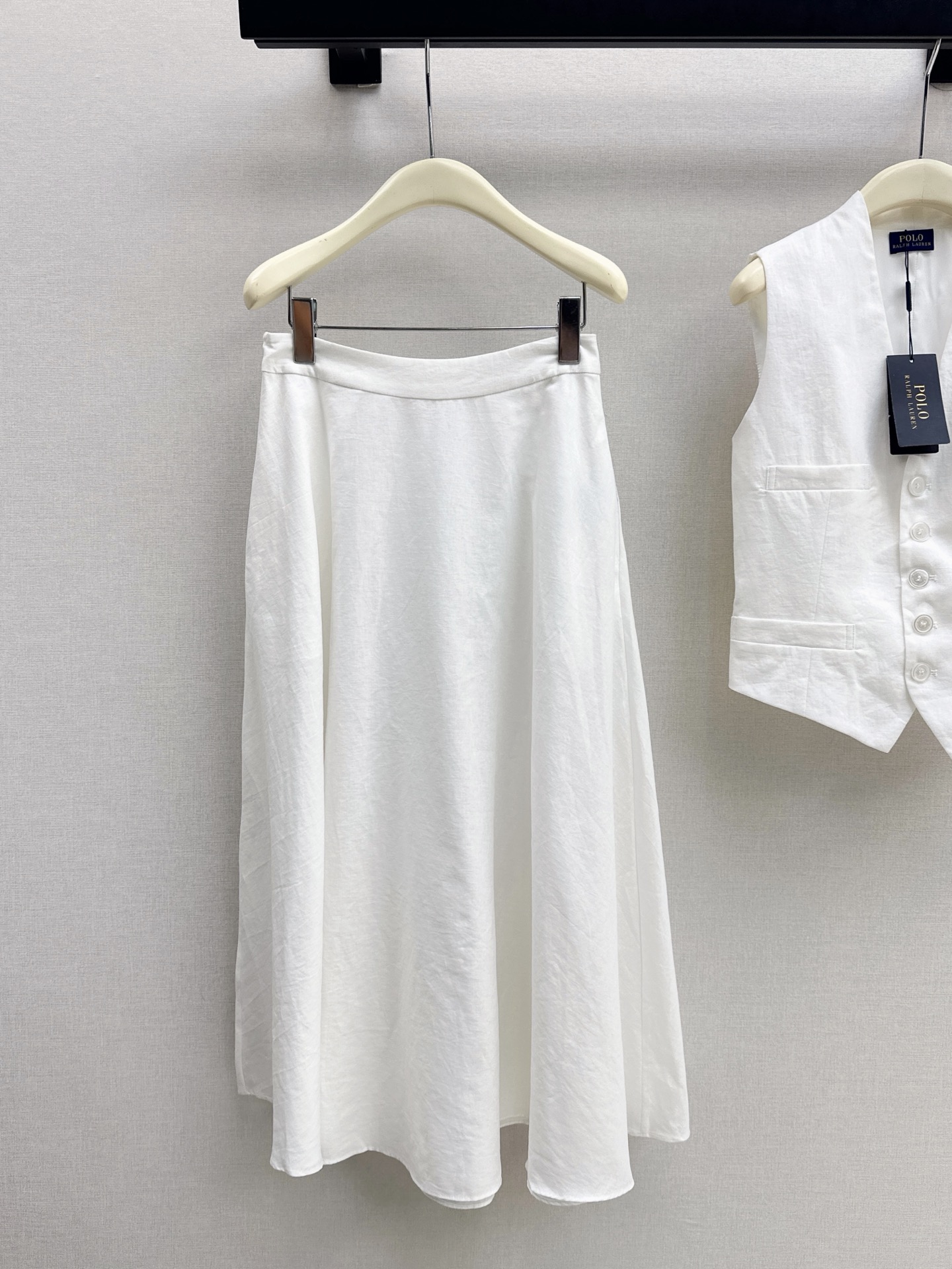 Ralp 26ss waistcoat pleated skirt sets