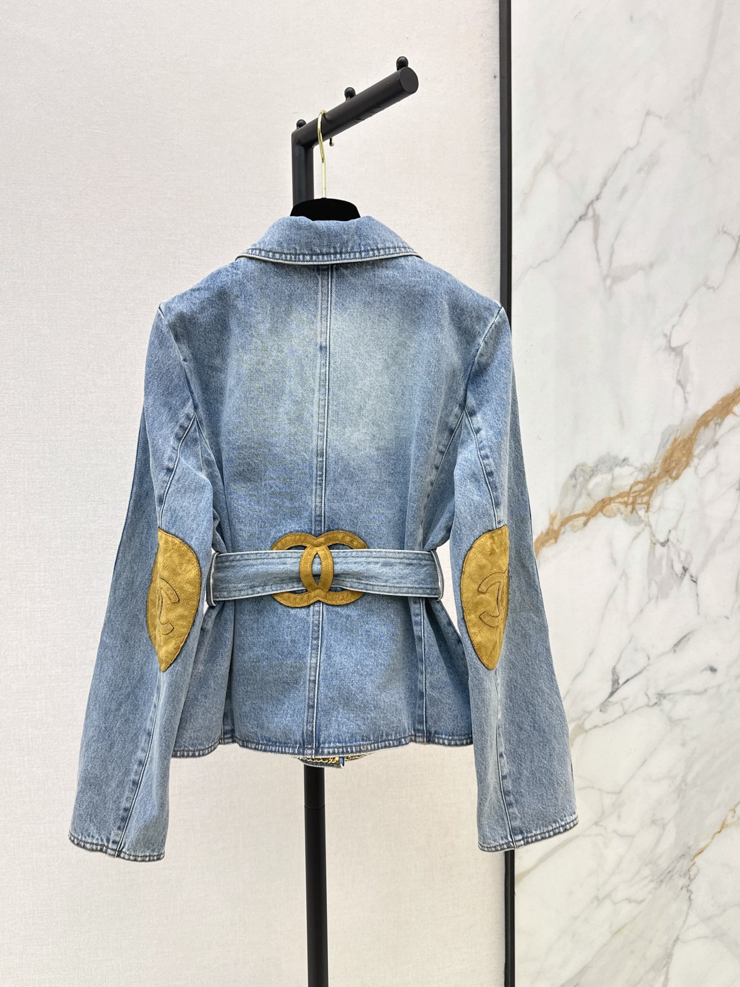 Chan 26fw belted denim jacket