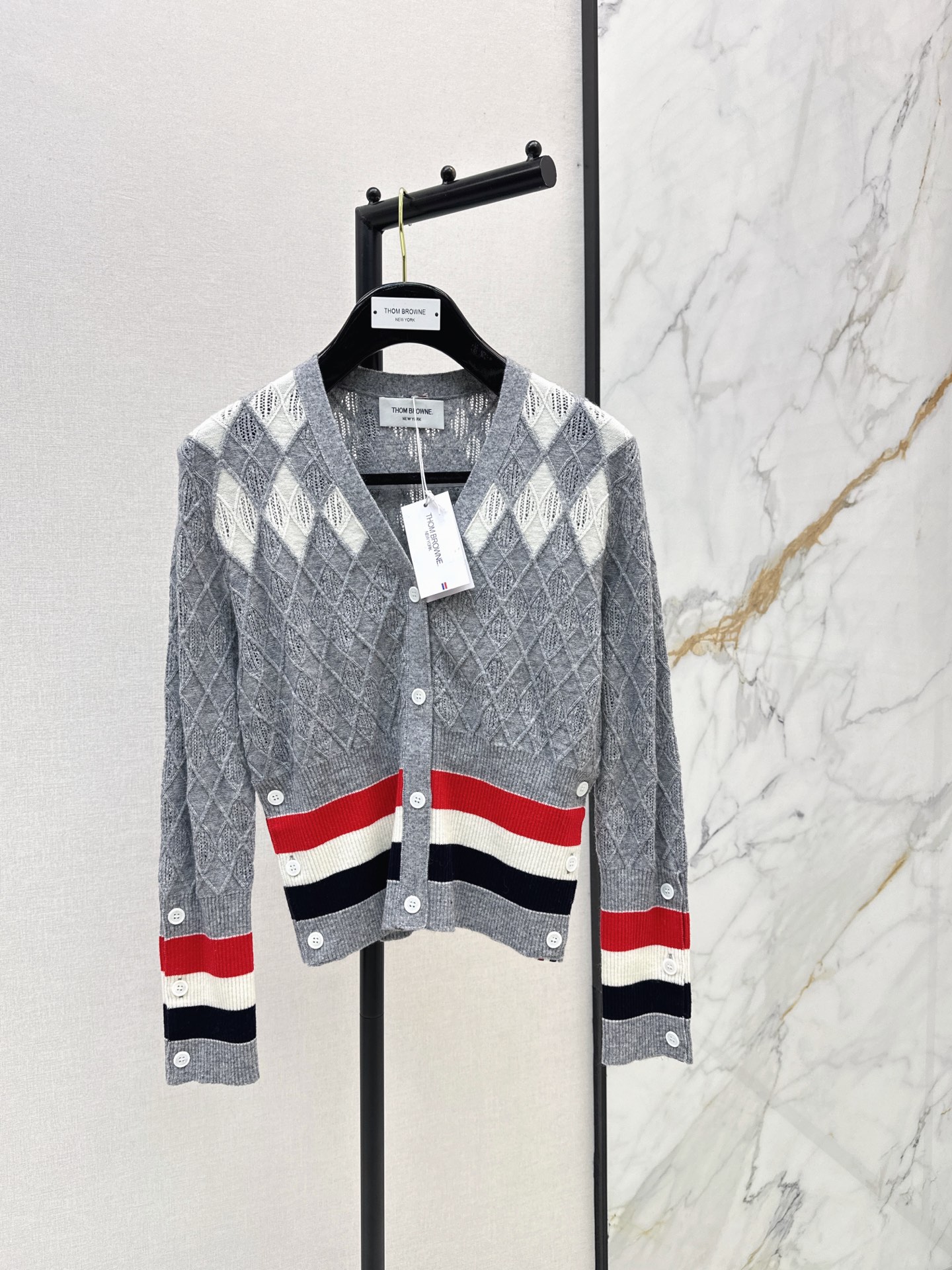 Thom 26fw jacquard cardigan