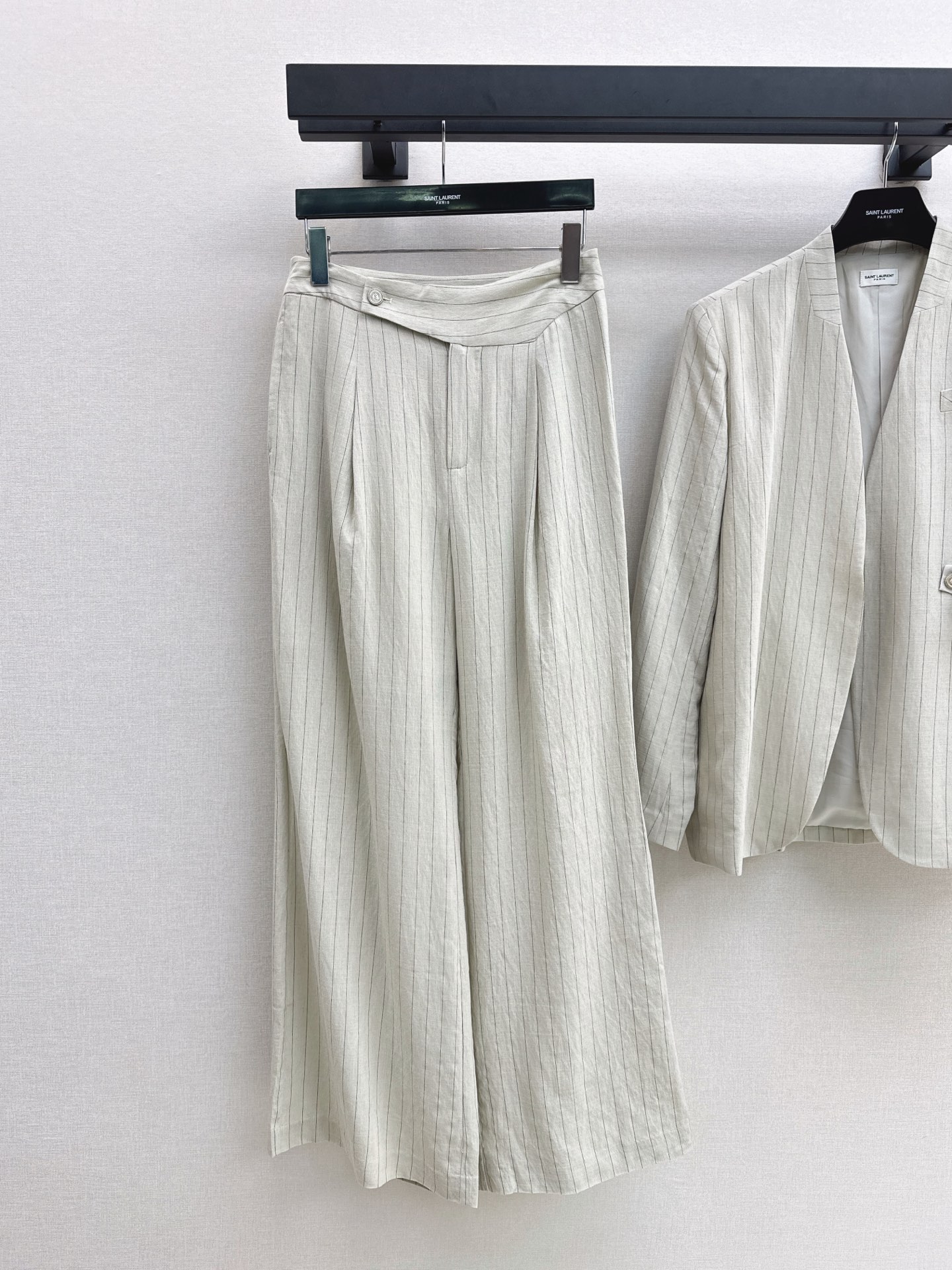 Sain 26fw v-neck blazer wide-leg pants sets