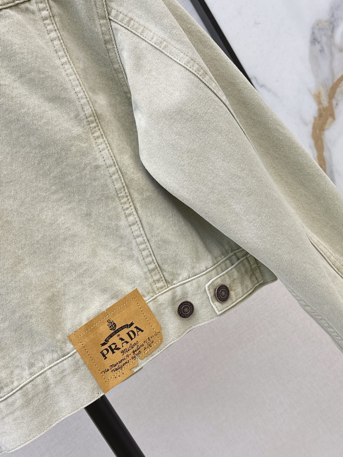 Pra 26fw cropped denim jacket