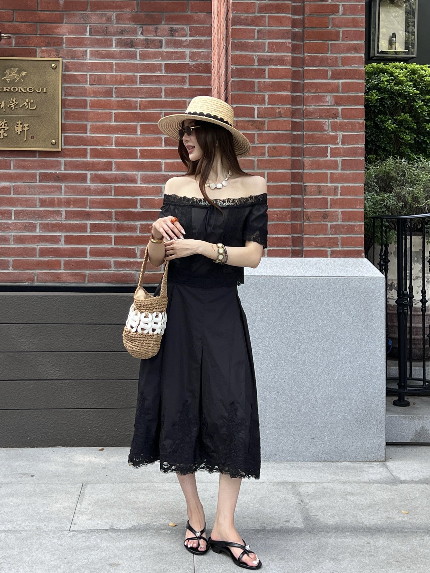 ES 26ss cropped shirt skirt sets