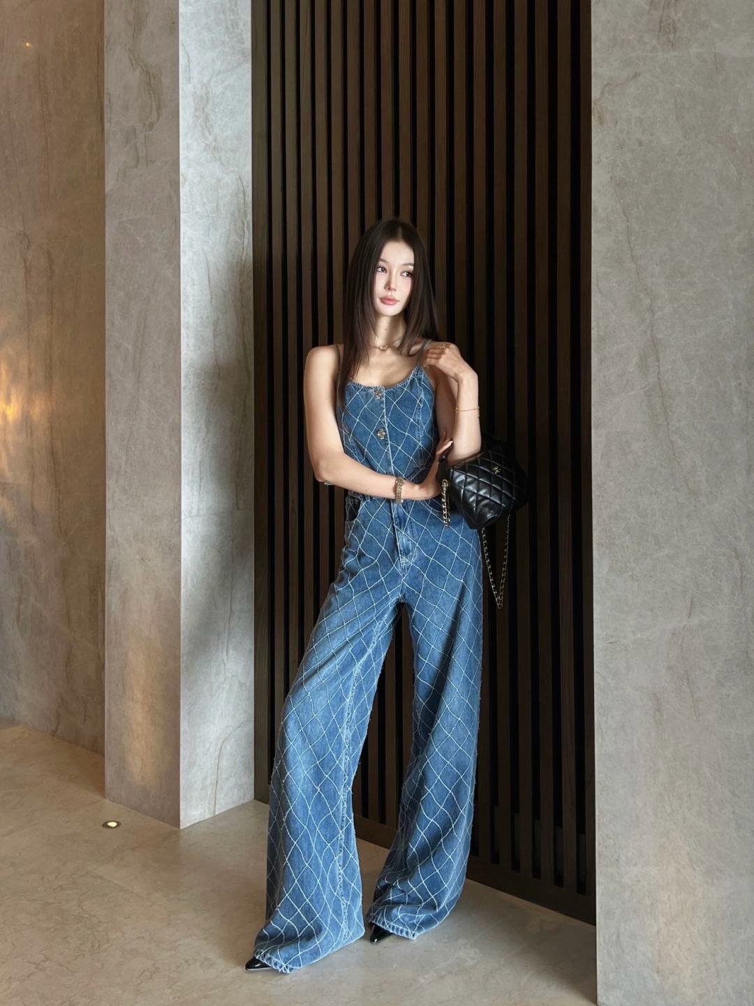 Chan 26fw denim camisole