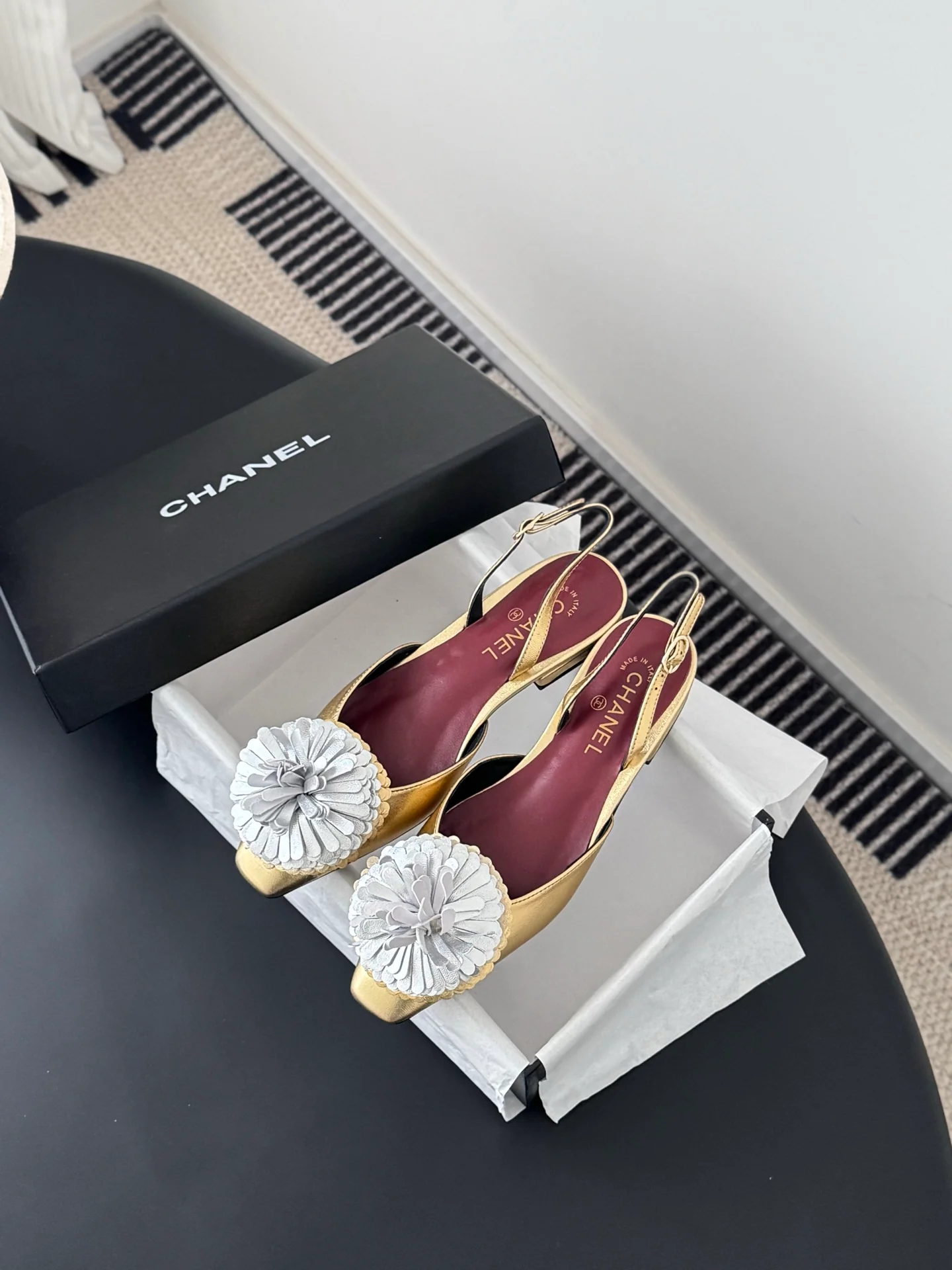Chan 26ss slingback flats