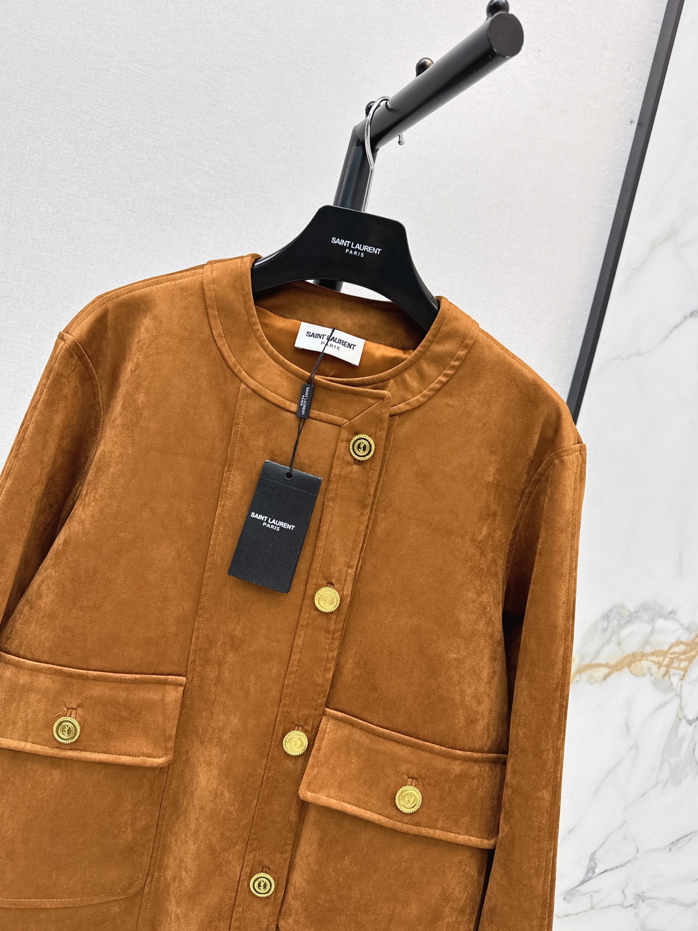 Sain 26fw suede-fleecel jacket