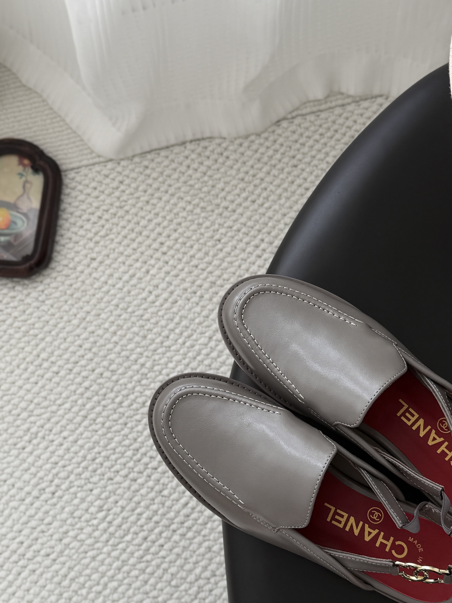 Chan 26ss slingback loafers