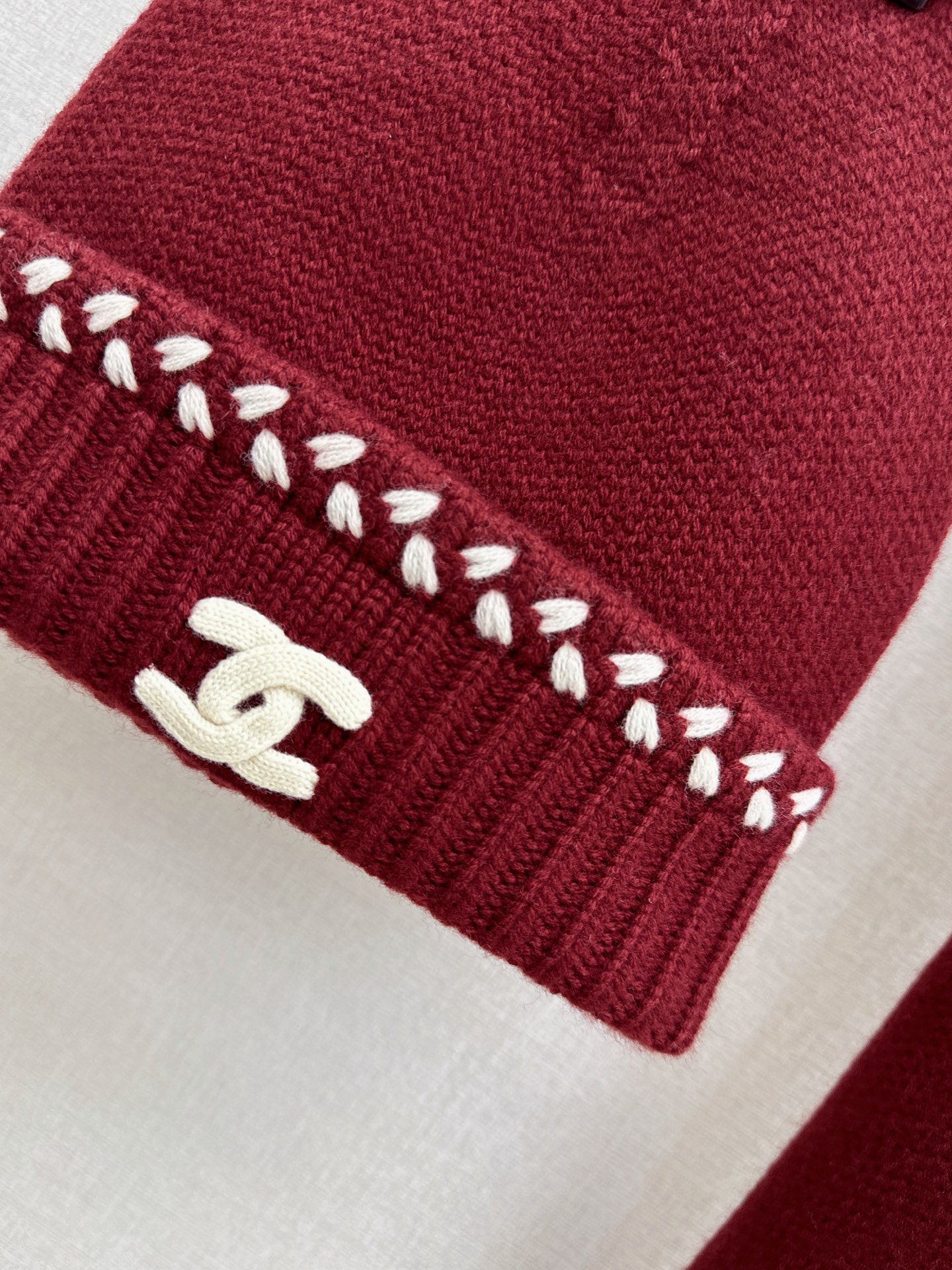 Chan 26fw knit beanie scarf sets