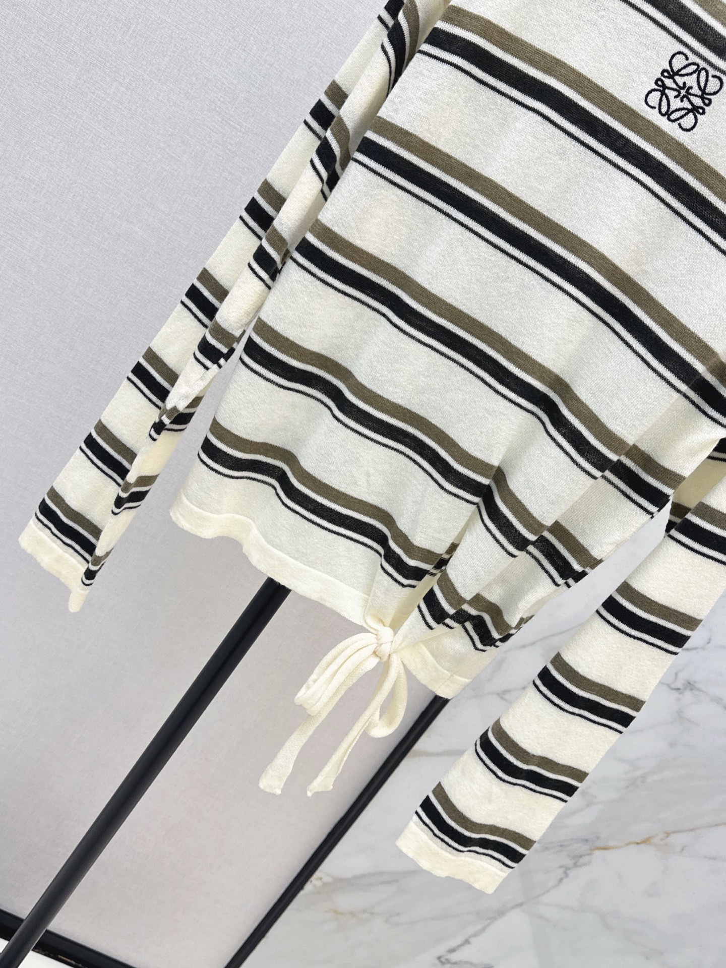 Loe 26ss stripe wool knitwear