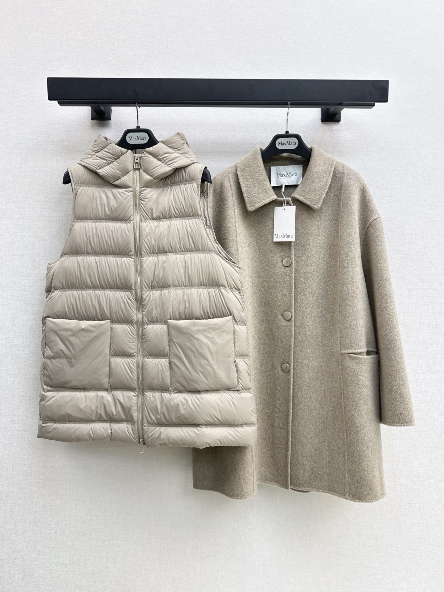 Max 26fw down vest woolen overcoats sets