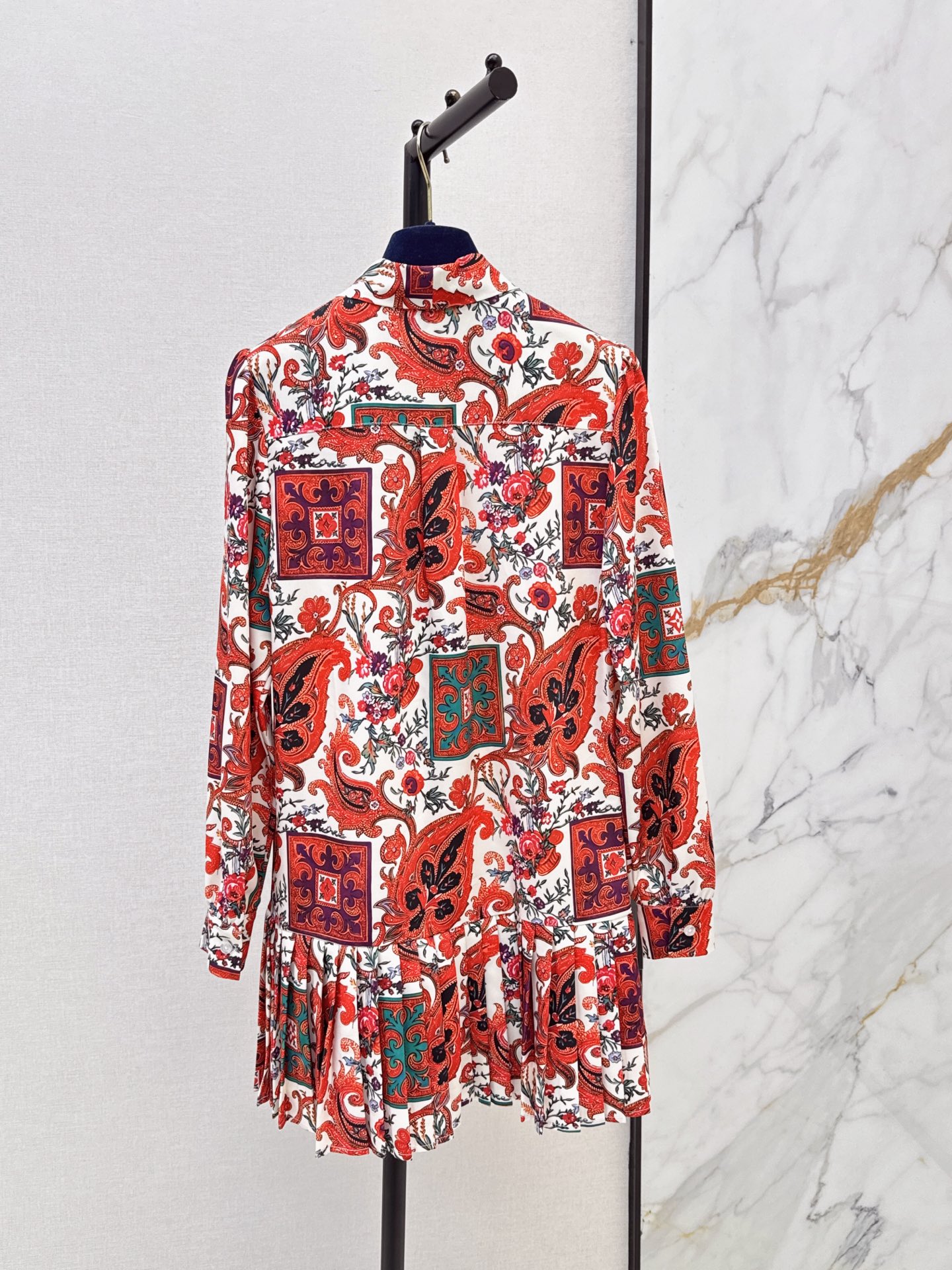 Loui 26fw print bow dress