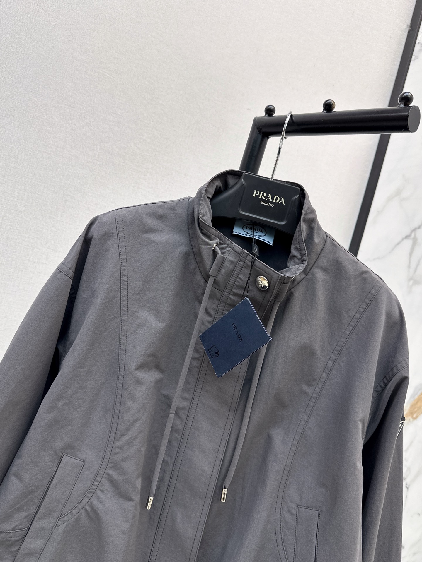 Pra 26fw stand collar jacket