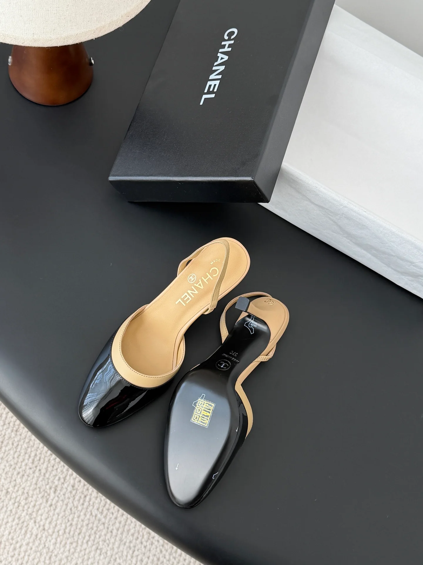 Chan 26ss mary jane slingback heel