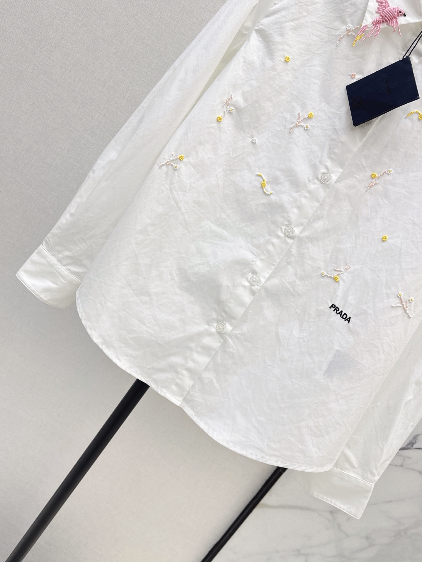 Pra 26fw Embroidered Shirt