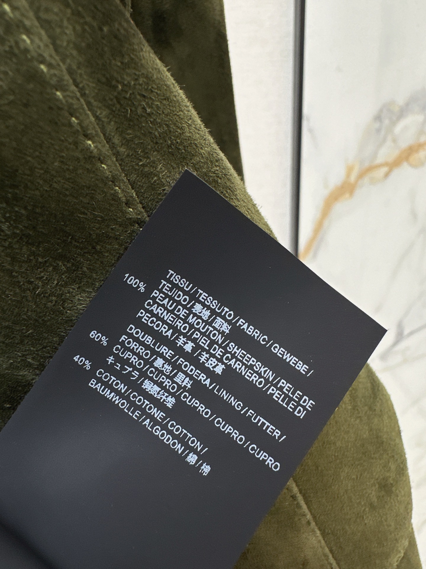 Sain 26fw suede leather jacket