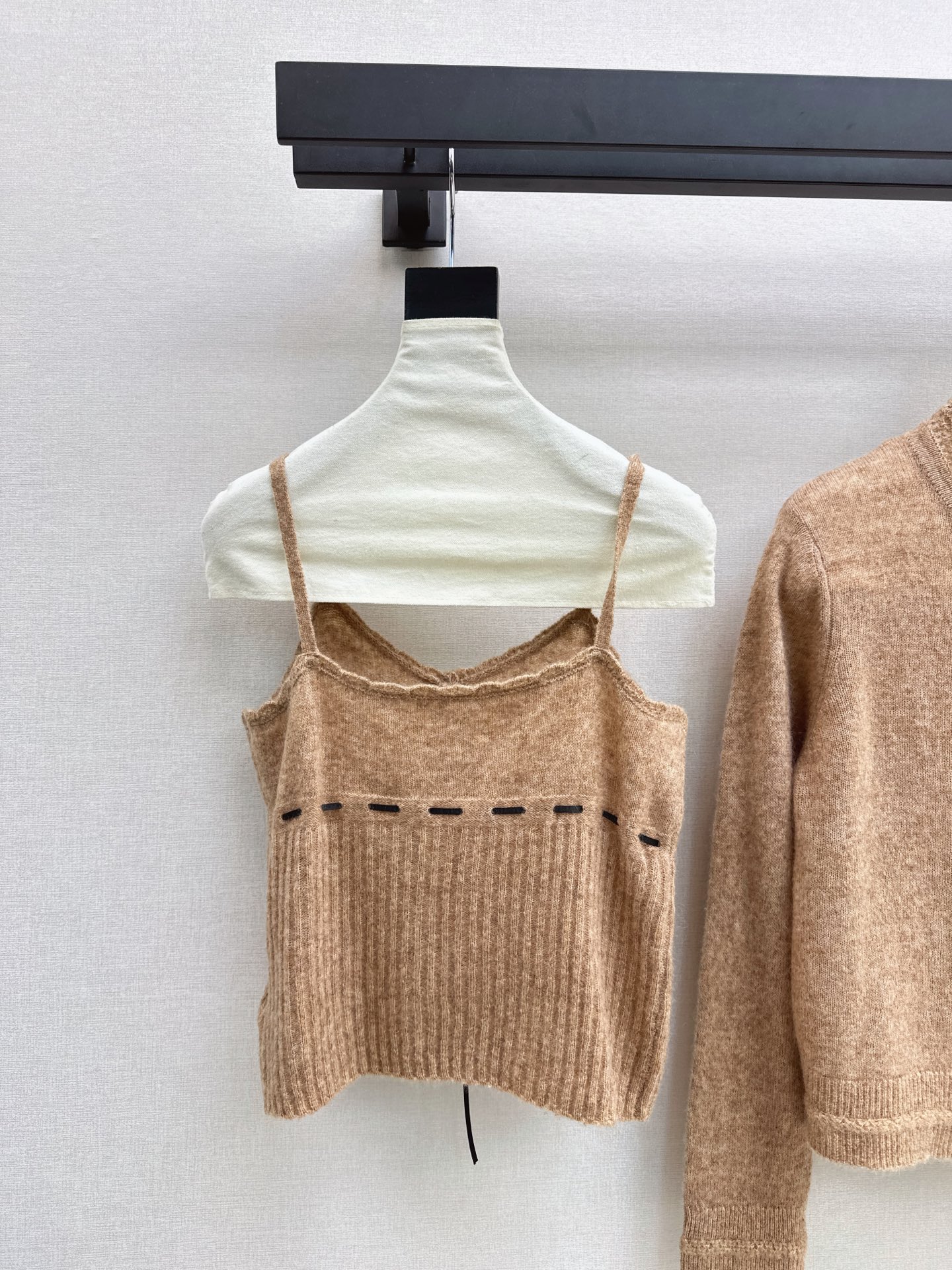 ES 26fw wool knit vest cardigan sets