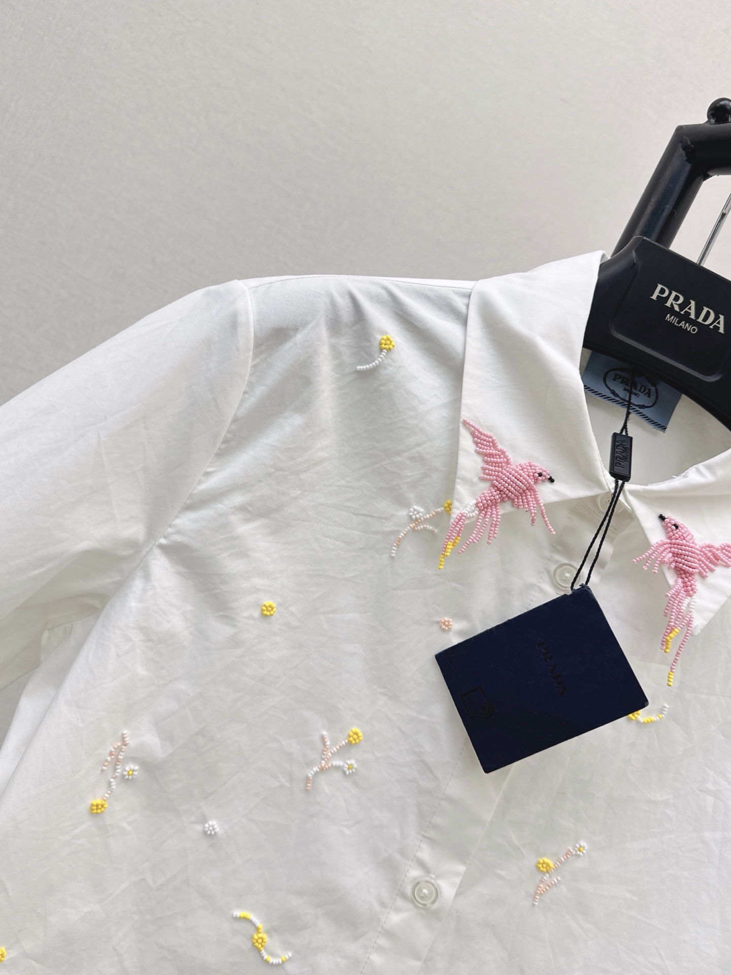 Pra 26fw Embroidered Shirt