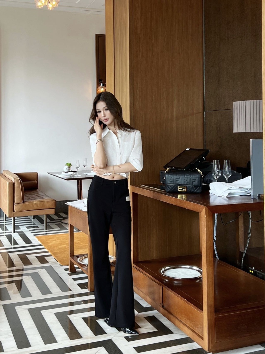Fen 26fw flared pants