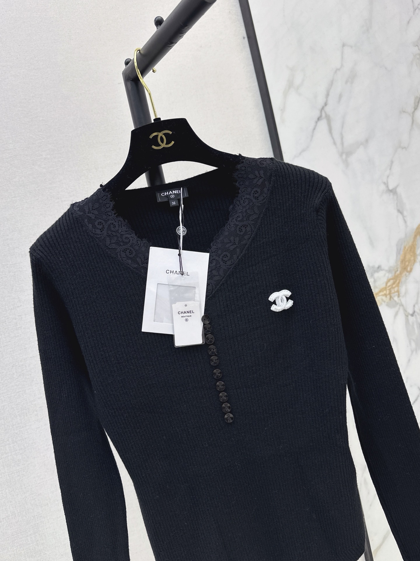 Chan 26fw lace contract basic tee