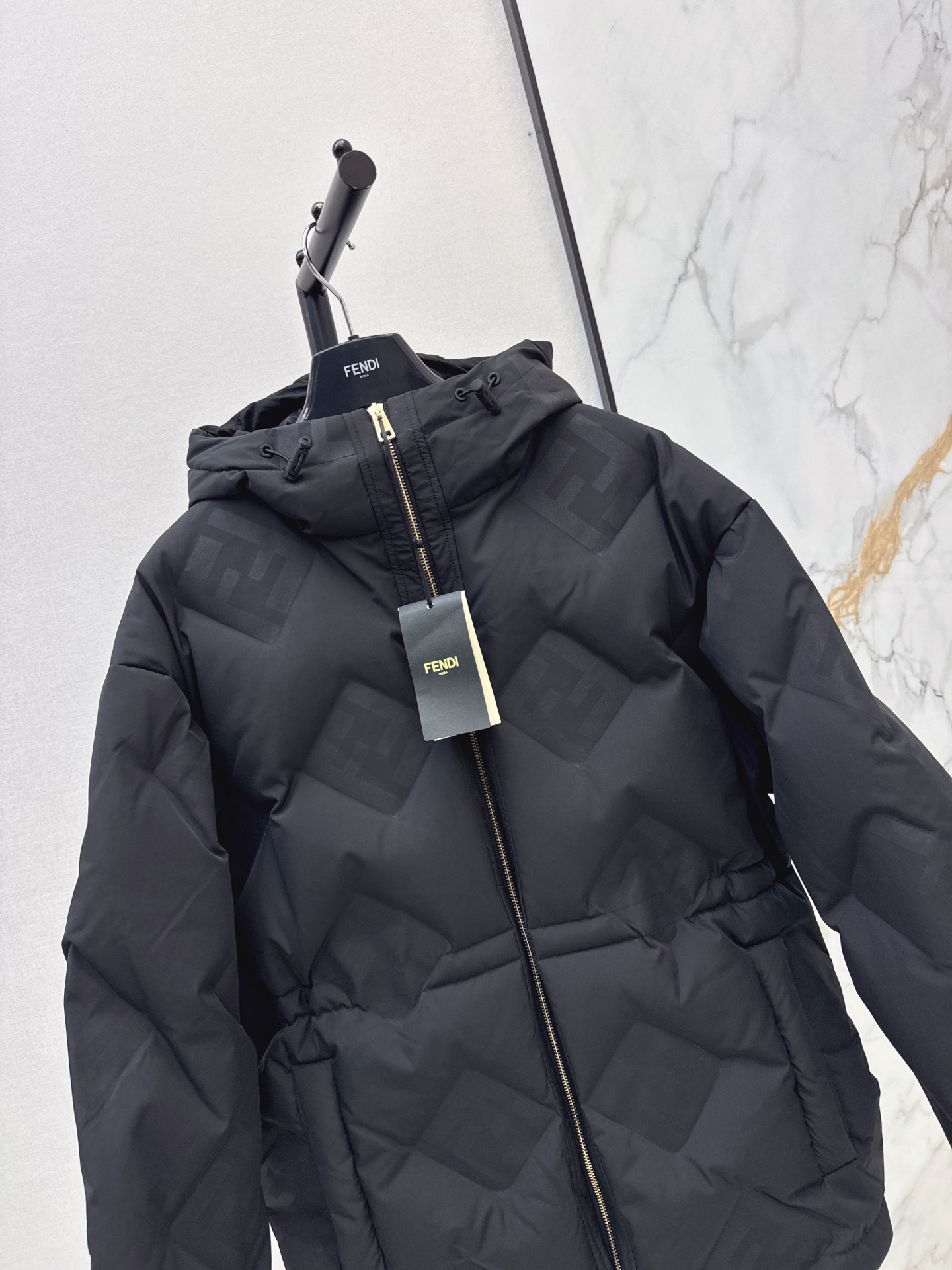 Fen 26fw hooded down jacket