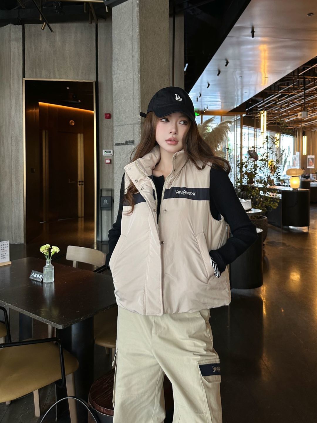 Sain 26fw padded vest jacket