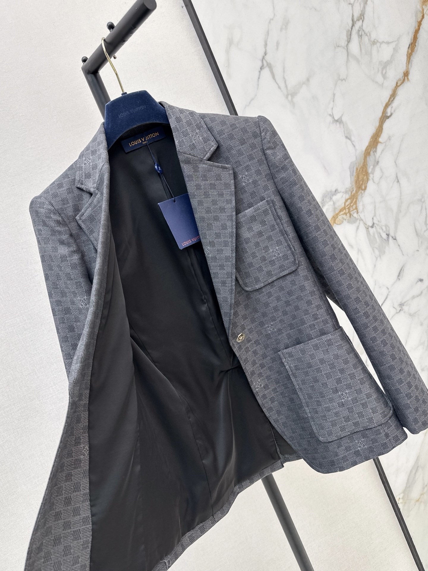 Loui 26fw check blazer