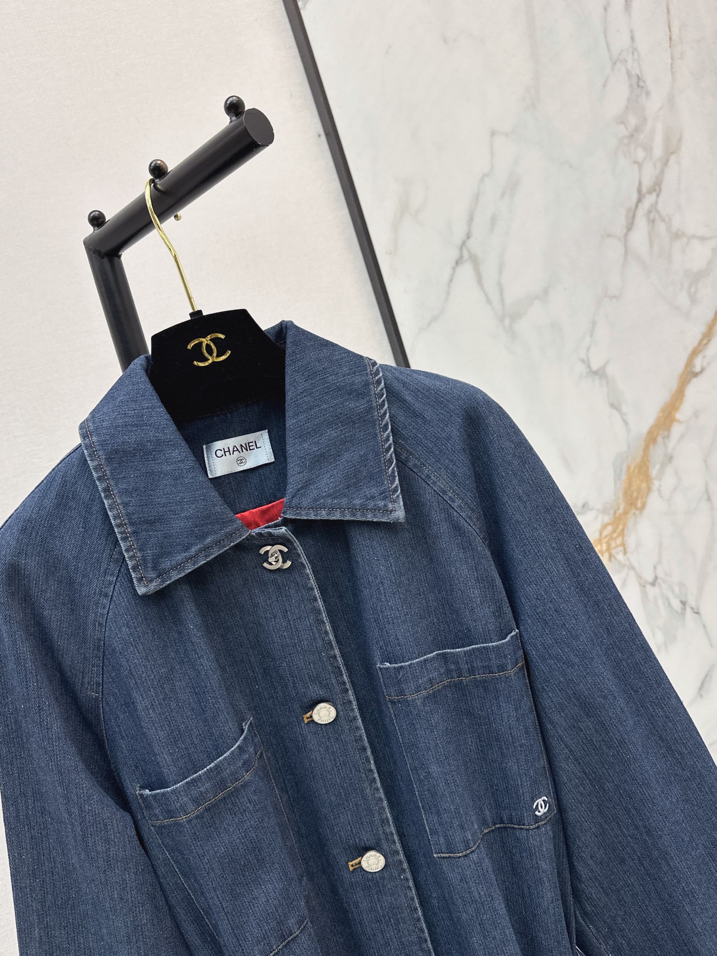Chan 26fw denim overcoats