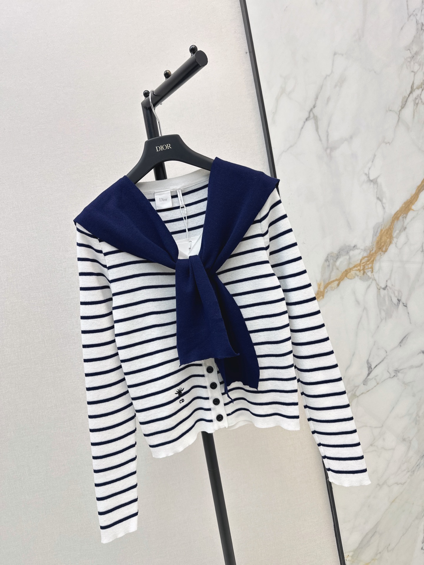 CD 26fw stripe knit cardigan