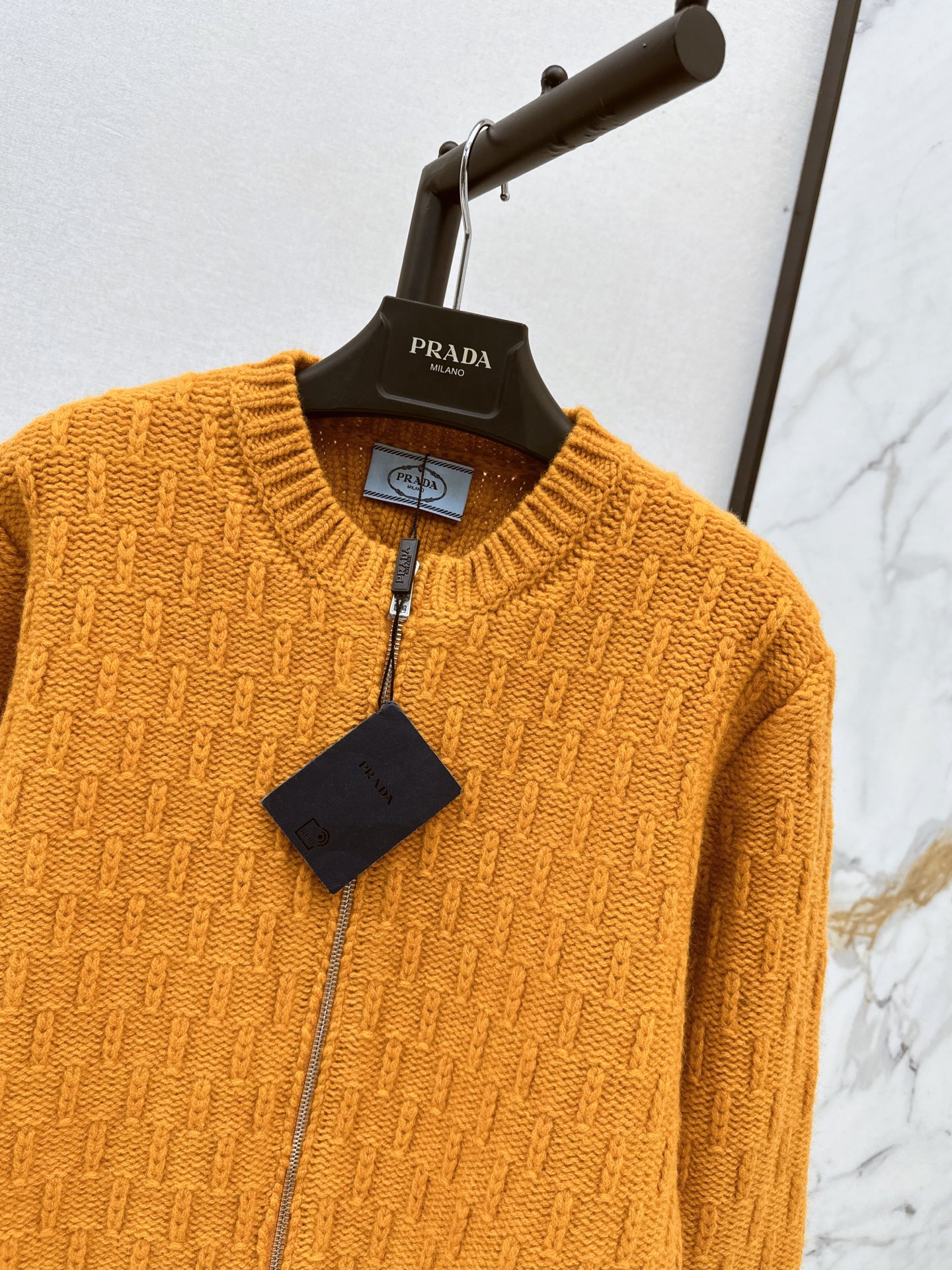 Pra 26fw zipper knit jacket