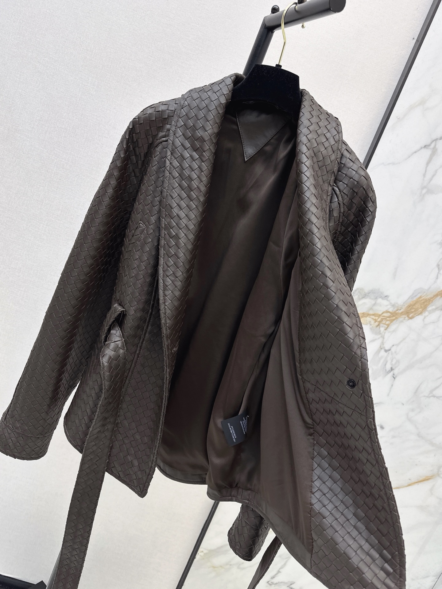 Bott 26ssbelted leather jacket